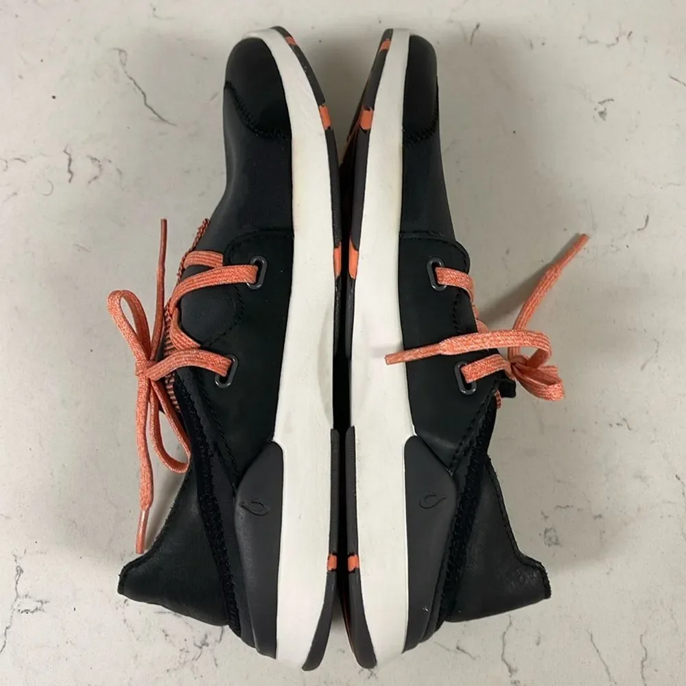 OLUKAI MIKI LI SHOES - WOMEN'S PAVEMENT/BLACK 8